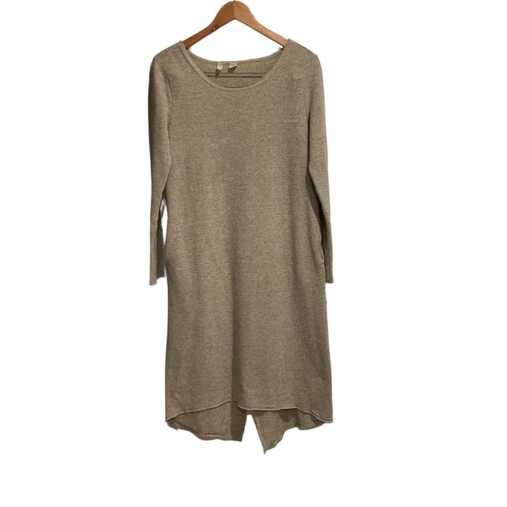 Moth Anthropologie Sweater Dress Midi Length‎ Heather Gray